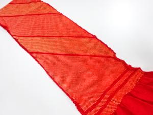 正絹　振袖用　絞り　帯揚げ
